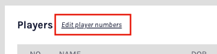 Edit player numbers button